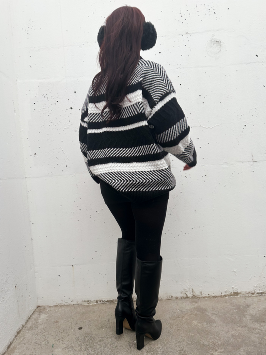 Never Settle Oversized Sweater